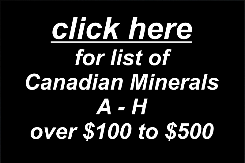 Canada, A-H, $100 to $500